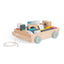 Pull Along Wooden Brick Cart