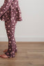 Kids Flared Trousers in a soft jersey fabric in a floral print