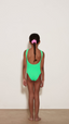 Baby Classic Crinkle Swimsuit - Lime