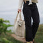 Woven Stripe Bag - Natural