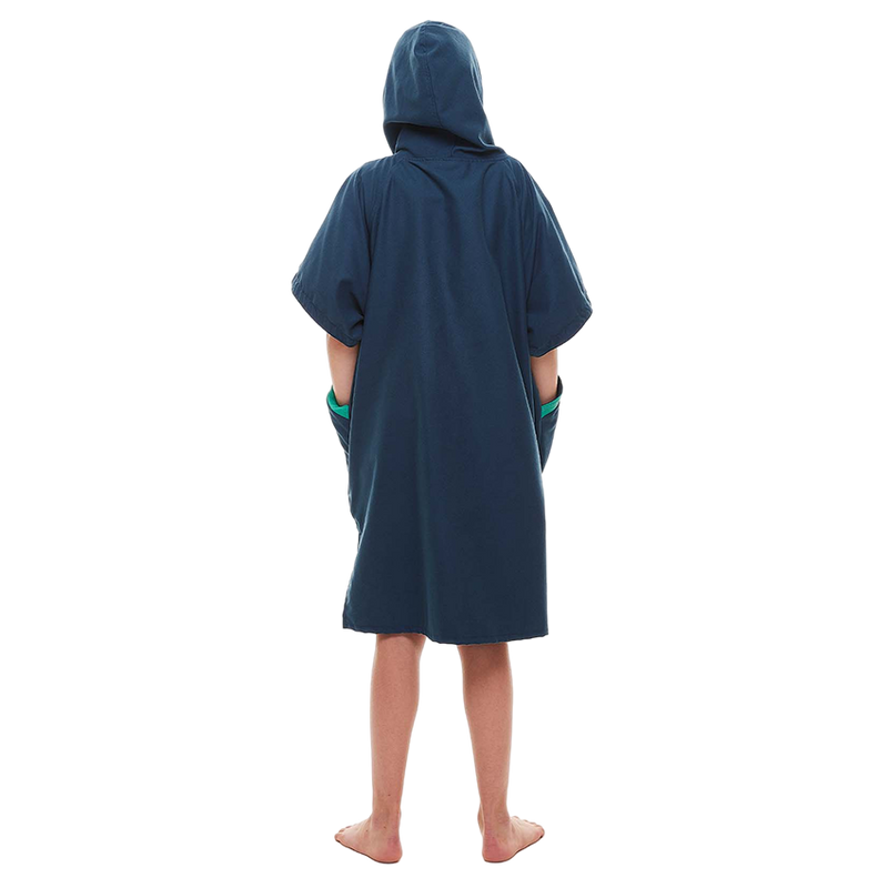 Kid's Quick Dry Microfibre Changing Robe - Navy