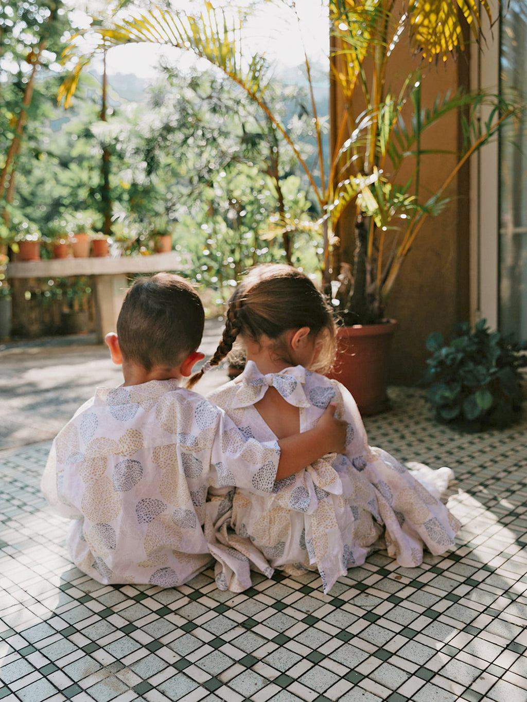 Leaf Print Girls Summer Dress – www.thelittleplace.com